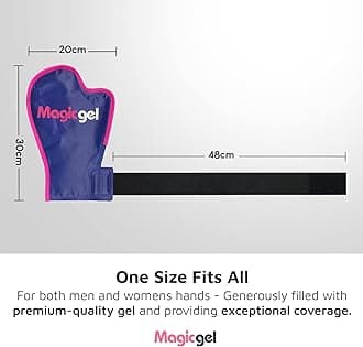 Medium Size Hot or Cold Glove Ice Pack for Hands | Mitten Style | Microwaveable | Relief from Arthritis, Chemo, Eczema, Carpal Tunnel Syndrome, Swollen and inflamed Hands | with Inner Finger Gel Pack