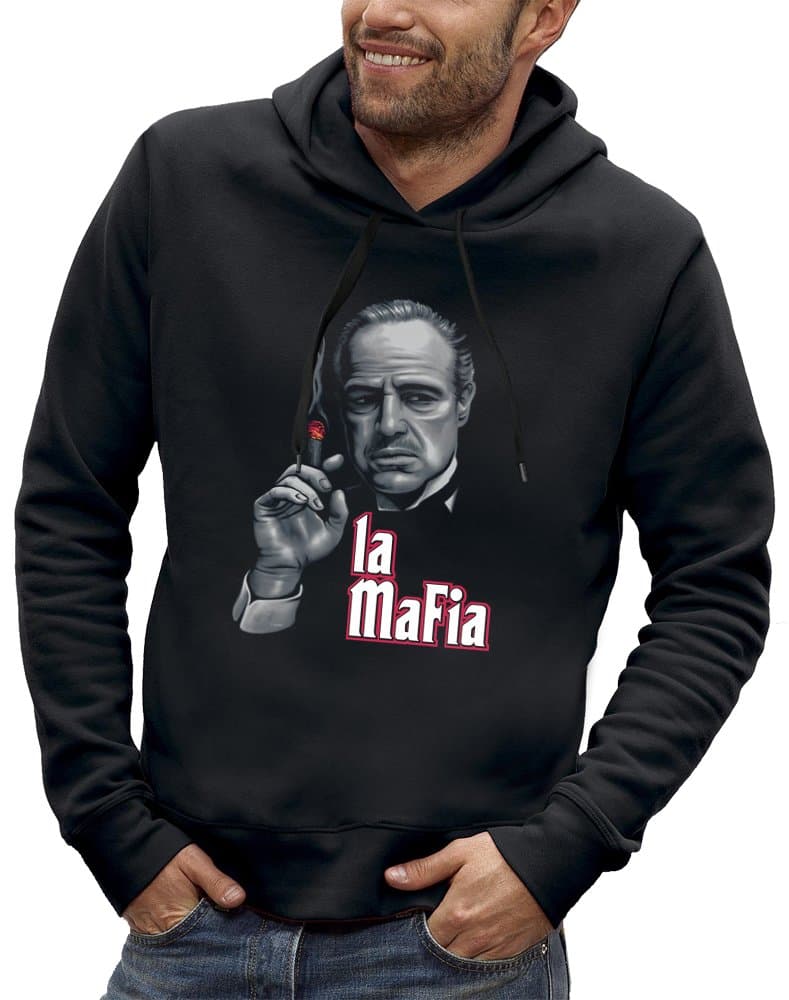 Pixel Evolution Hoodie Mafia Godfather - Men - Size S - Black