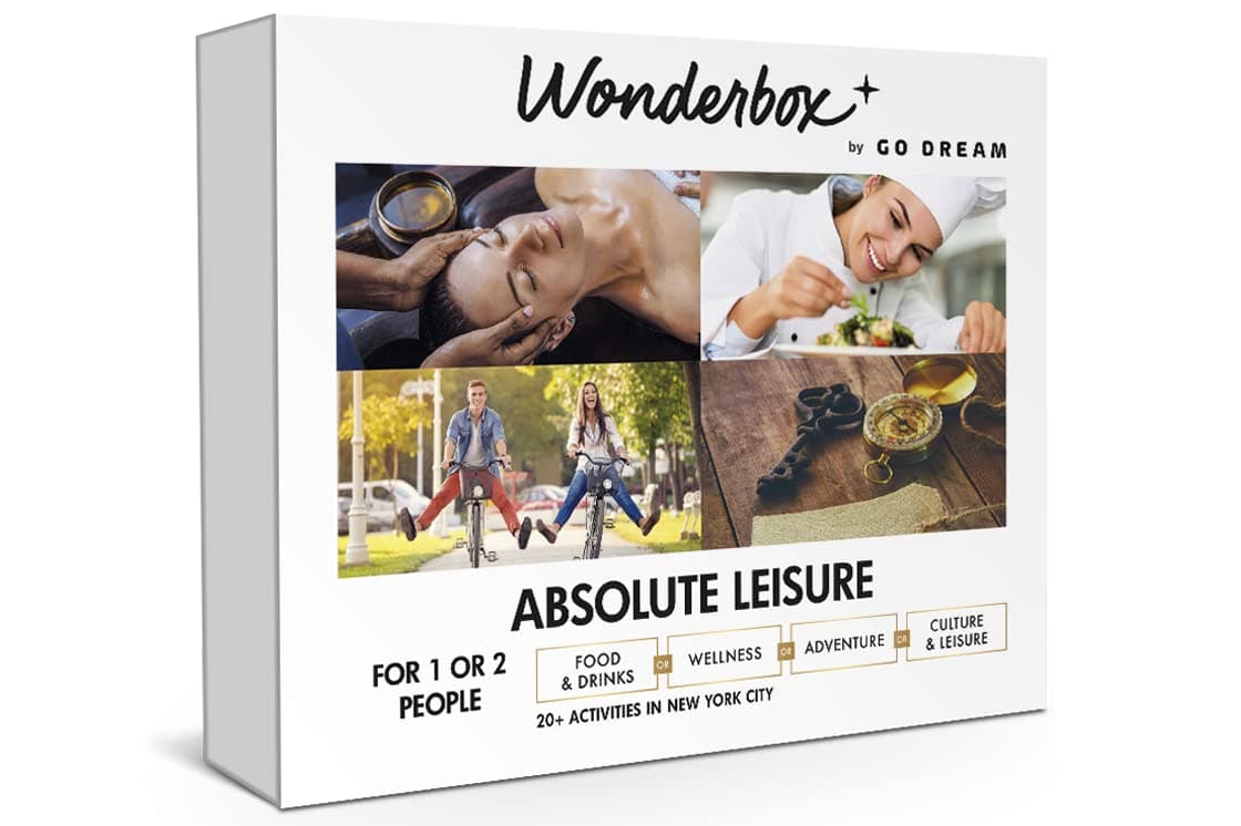 Wonderbox - Original Gift Idea - Experience gift - ABSOLUTE LEISURE IN NYC - 1 activity to choose from a selection: Dinner, Massage...