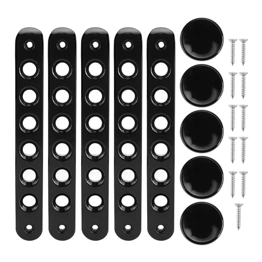 Wrangler jk + Door Handle Deco ion,Side Grab Insert+Push Button Knobs Cover Metal Deco ion Replacement for Wrangler JK/Unlimited 07-18