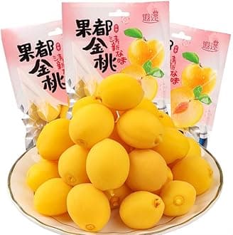 Sour and Sweet Crispy Peach, Small Peaches, Pickled fruits，Fruit Snack, Honey Peach Preserved Fruit, Dried Fruit, Sweets, Candy Snacks, Desserts,Vegan,Sour and sweet plums (2 bag)