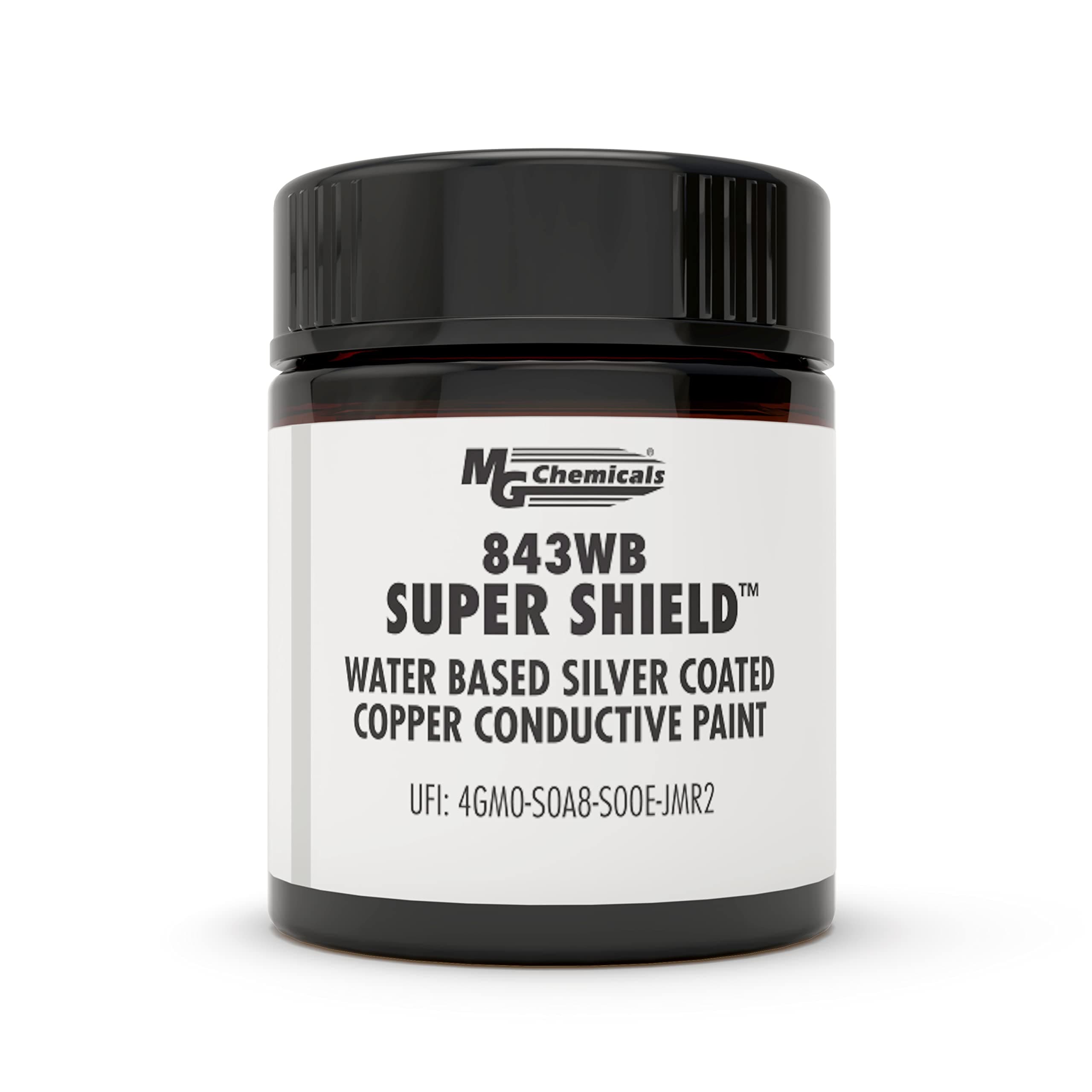 MG Chemicals 843WB-15ML Super Shield Water Based Silver Coated CopperConductive Print, light metallic brown
