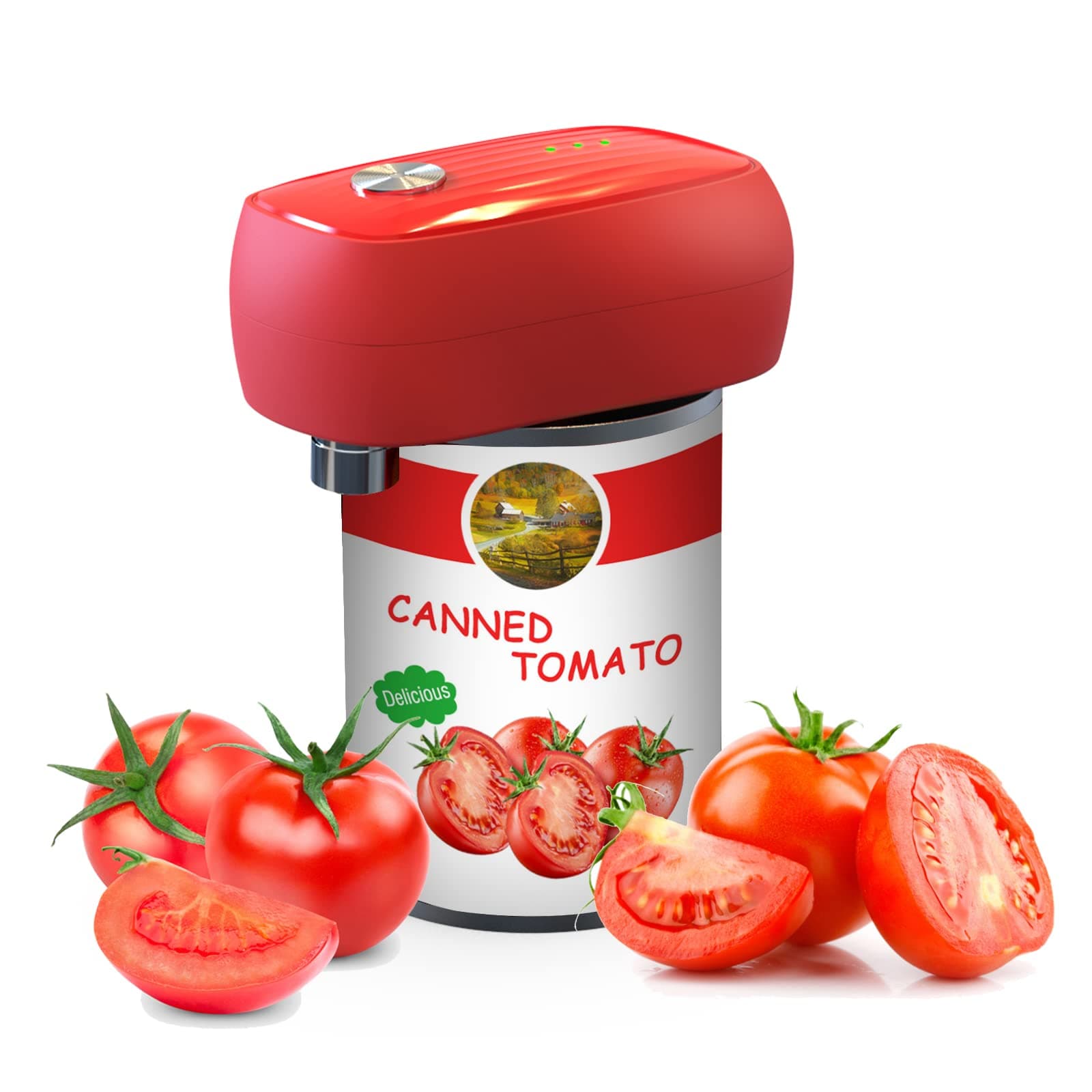 Rechargeable Can Opener, Vcwtty No Sharp Edge Electric Can Opener, Open Your Cans with A Simple Push of Button, Food-Safe,for Arthritis and Seniors
