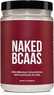 Naked Nutrition Naked Bcaas Amino Acids Powder - 100 Servings - Vegan Unflavored Branched Chain Amino Acids 500 Grams