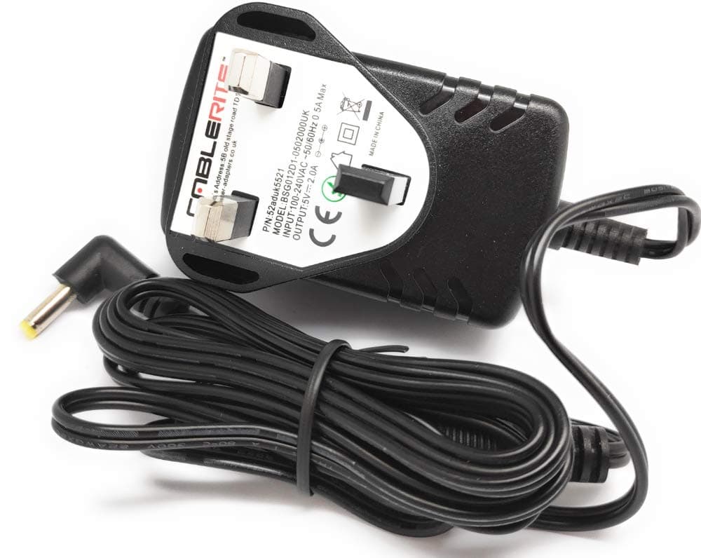 5v power supply adapter for Argos Bush 266/3342 DAB Radio - psu plug cable