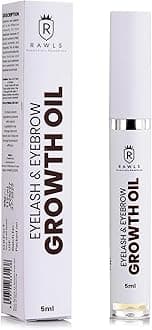 Rawls Eyelash & Eyebrow Growth Serum, Natural & Organic Lash & Brow Enhancer with Castor Oil, Almond Oil & Vitamin E for Longer, Fuller & Thicker Lashes & Brows, Safe for Sensitive Eyes, 5 ml