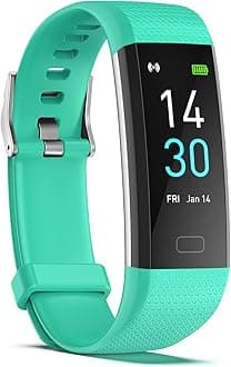 ENGERWALL Fitness Tracker with Step/Distance/Calories Counter, Activity Tracker with Heart Rate Monitor, Slim Style Watch IP68 Waterproof, Sleep Monitor Tracker, Pedometer Watch for Women Men Kids