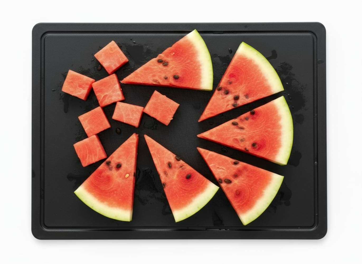 Thirteen Chefs Plastic Cutting Board with Juice Groove - Small Cutting Board for Meat, Grilling, BBQ, Smoking, Fruit, and More - 18" x 12" x 0.5" - Black