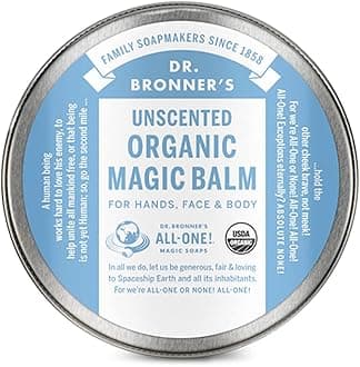 Organic Magic Balm (Baby Unscented, 2 Ounce) - Made with Organic Beeswax & Hemp Oil, Moisturizes & Soothes Hands, Face and Body, Relieves Dry Skin, Helps Prevent Diaper Rash