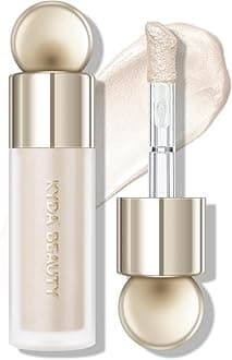 KYDA Liquid Highlighter, Natural Glow Face Illuminator, Multiuse Liquid Glow Filter Makeup, Complexion Booster, Healthy Glowing Skin Look with Buildable Sheer Coverage, Champagne