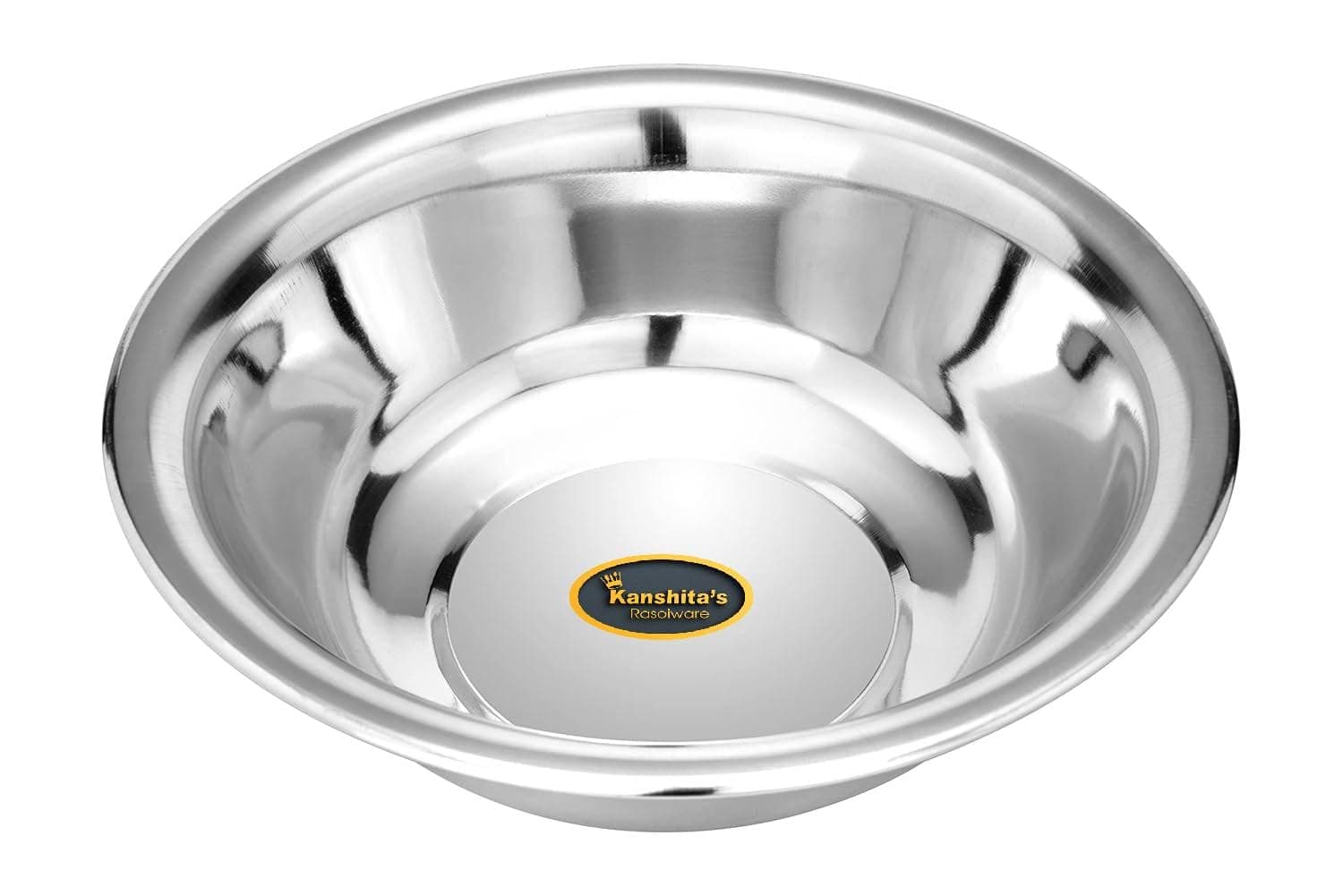 Kanshita's Rasoiware Stainless Steel Kitchen Basin Bowl - Multipurpose 2 Litre (30 CM Diameter)
