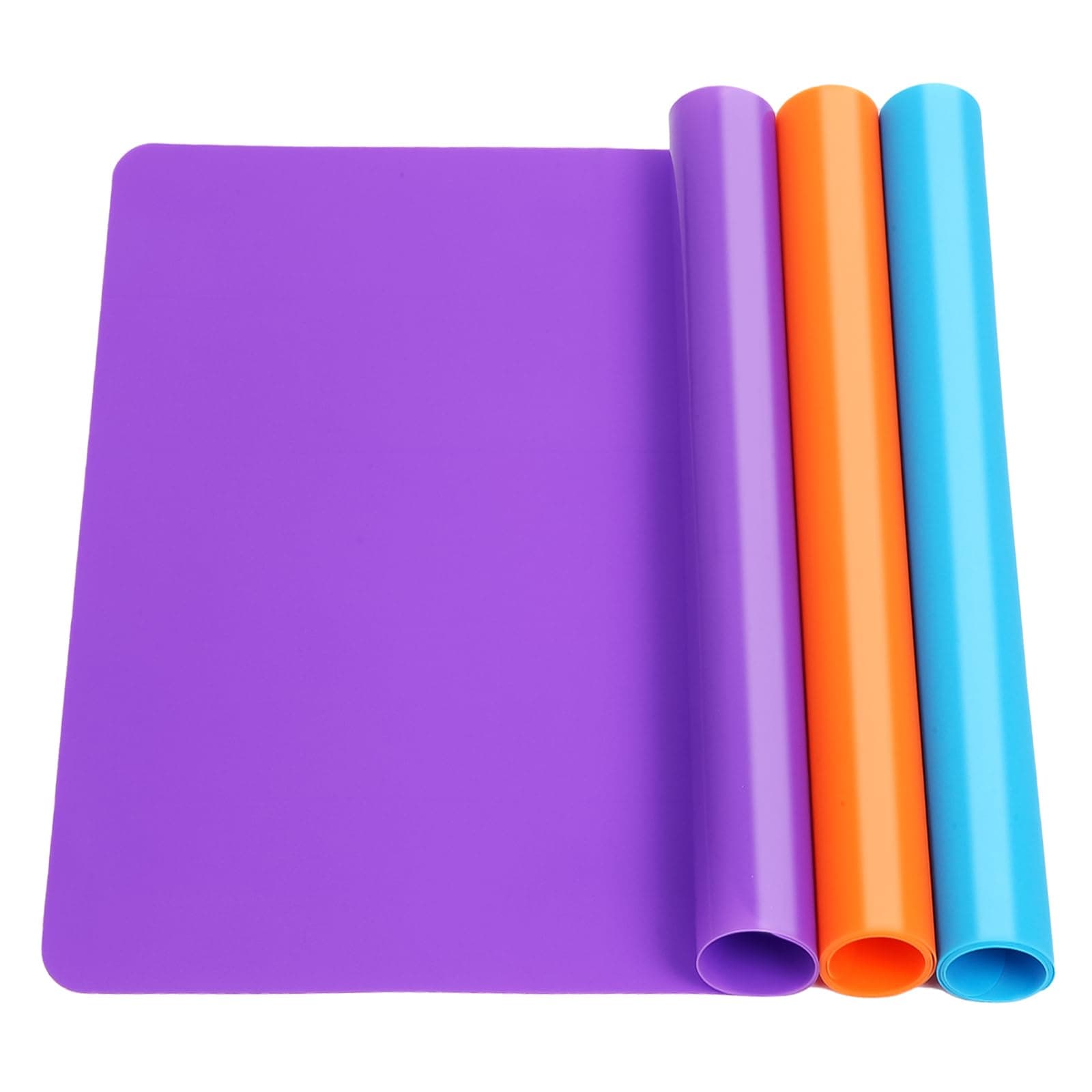 3 Pack Silicone Mats for Crafts, Premium Playdough Mat,A3 Size Silicone Sheet, Liquid, Resin Jewelry Casting Molds Mat,15.7 "x11.8" Nonstick & Nonslip Heat-Resistant Table Protector by AOULELA