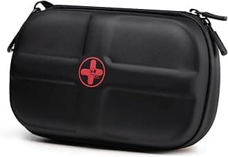 RHINO RESCUE First Aid Kit, HSA/FSA Eligible, Waterproof Portable Emergency Medical Kit for Travel, Home, Car, College Dorm, Camping, Hiking, Backpacking (Black)
