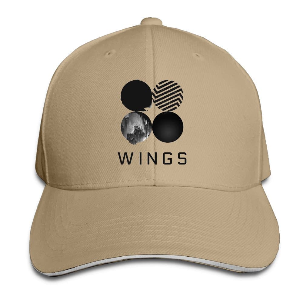 Fuhfvdf Visor BTS Wings Snapback Sandwich Cap