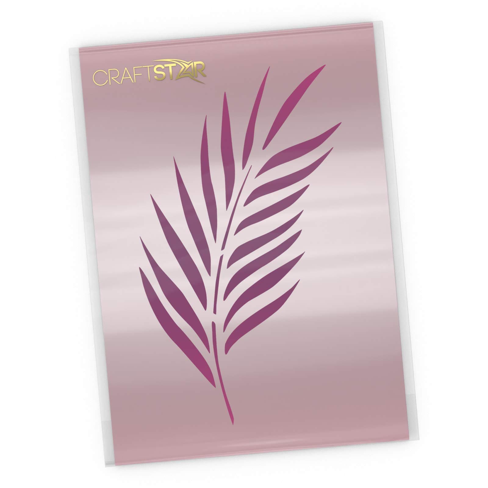 CraftStar Palm Leaf Stencil - Reusable A4 Mylar Palm Frond Template