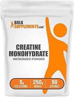com Creatine Monohydrate Powder - Micronized Creatine Powder, Unflavored - Pure & Gluten Free, 5g (5000mg) per Servings, 250g (8.8 oz) (Pack of 1)