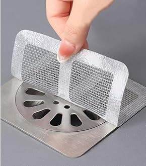 Pcs 20 Disposable Shower Drain Cover Hair Catcher Mesh Stickers, Bathroom, Bathtub Drain Kitchen Shower Drain Floor Sink Strainer Filter (Disposable)