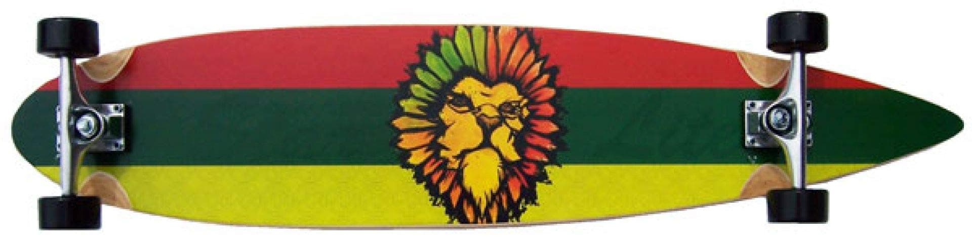 Hepros Starlite Rasta Lion Pintail Longboard