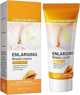 60 g Cream for Breast Enlargement, Fast Breast Growth, Natural Breast Enlargement Cream with Papaya and , for Saggy Breasts, Fuller Breasts (Papaya/c_ )