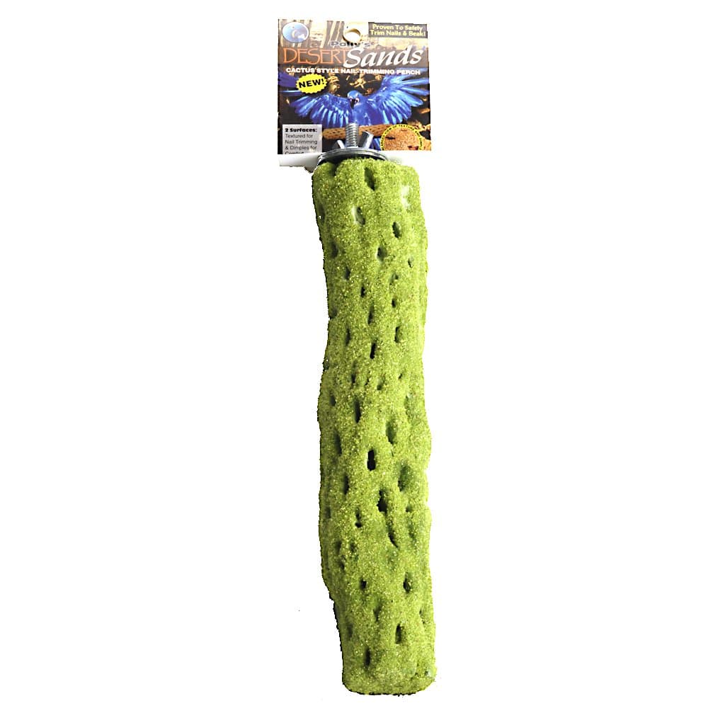 Polly's Desert Sands Bird Perch, Green, Large
