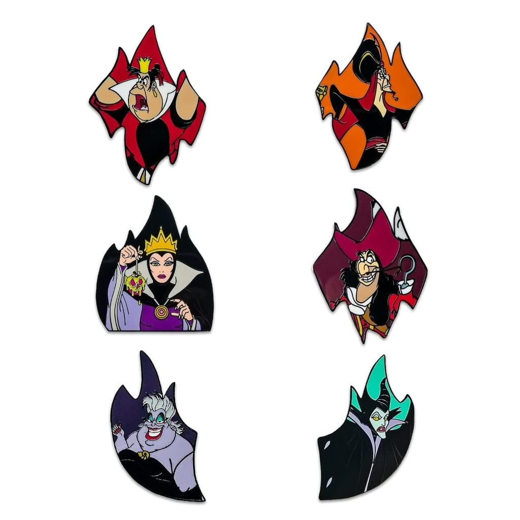 LoungeflyDisney Villains Flames Blind Box Pins [ONE RANDOM]