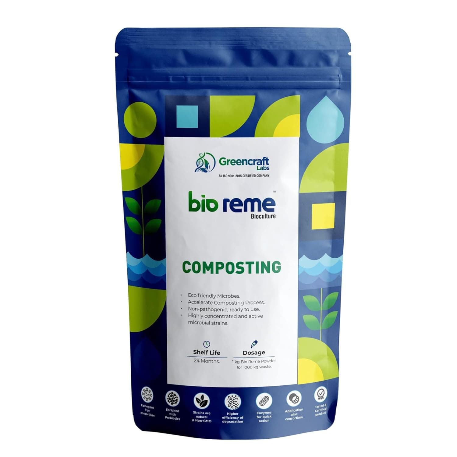 Bio Reme Compost Maker Powder (1kg) - Eco-Friendly Microbes for Faster, Odor-Free Composting & Richer Soil