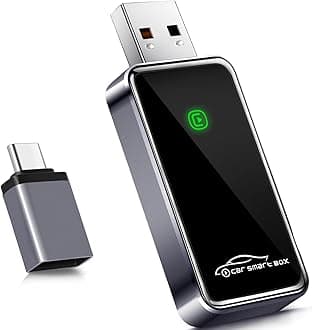 Wireless CarPlay Adapter for iPhone – Converts Wired to Wireless CarPlay Dongle, Mini Plug & Play USB & USB-C/Type-C, Seamless Fast Connection, No Latency, Quick Setup & Auto-Connect Apple iOS 10+