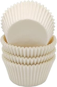 Premium White Standard Greaseproof Cupcake Liners Muffin Baking Cups for Wedding, 100-Count