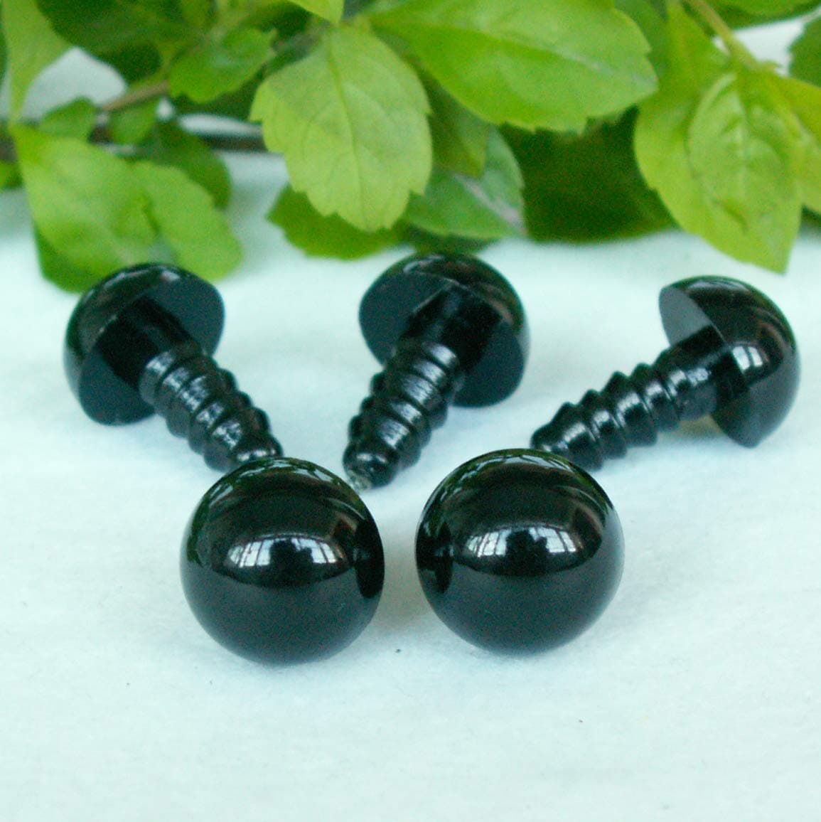 22mm Black Safety Eyes/Plastic Eyes - 10 Pairs