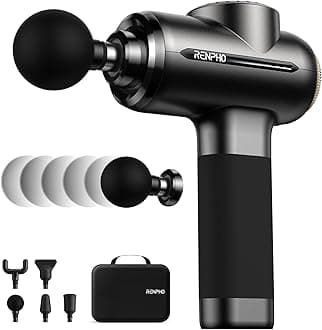 Massage Gun, Deep Tissue Back Massage with 8-12mm Adjustable Amplitude Heavy-Duty, Valentine's Day Gifts, Percussion Professional Muscle Massager Gun for Athtetes & Home Use