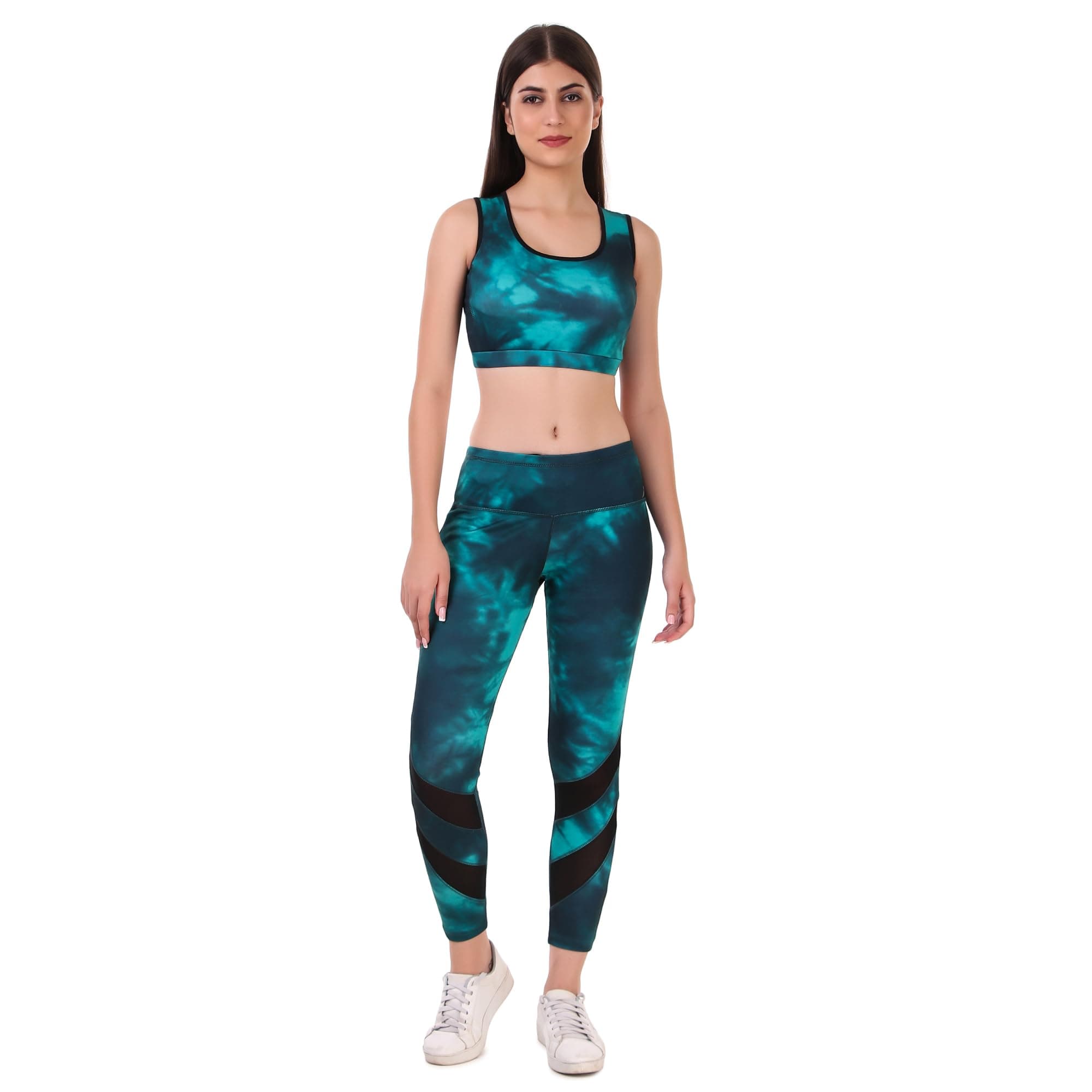 VECTOR X OSB-316 Women's Sublimation Pattern Sports Bra with Legging Set for Practicing Yoga & Gym Fitness