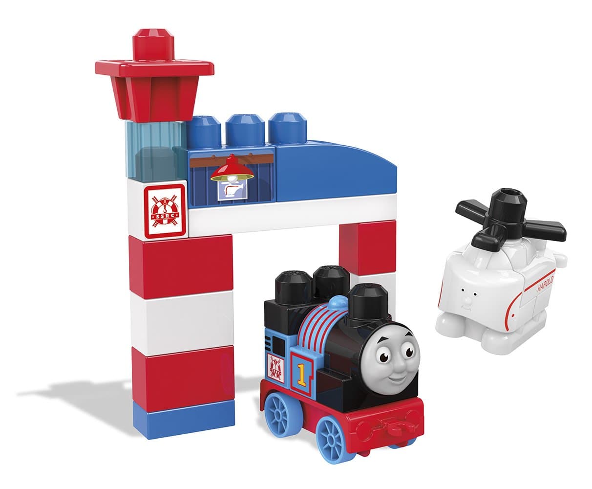 Mega Bloks Thomas & Friends Thomas & Harold Rescue Center Playset Bag