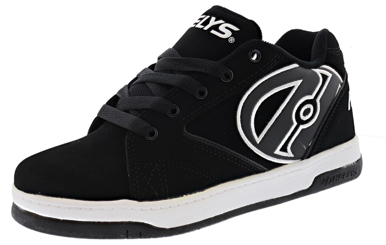 Heelys Boys' Propel 2.0 Skate Shoe 4 M US Big Kid Black Gum
