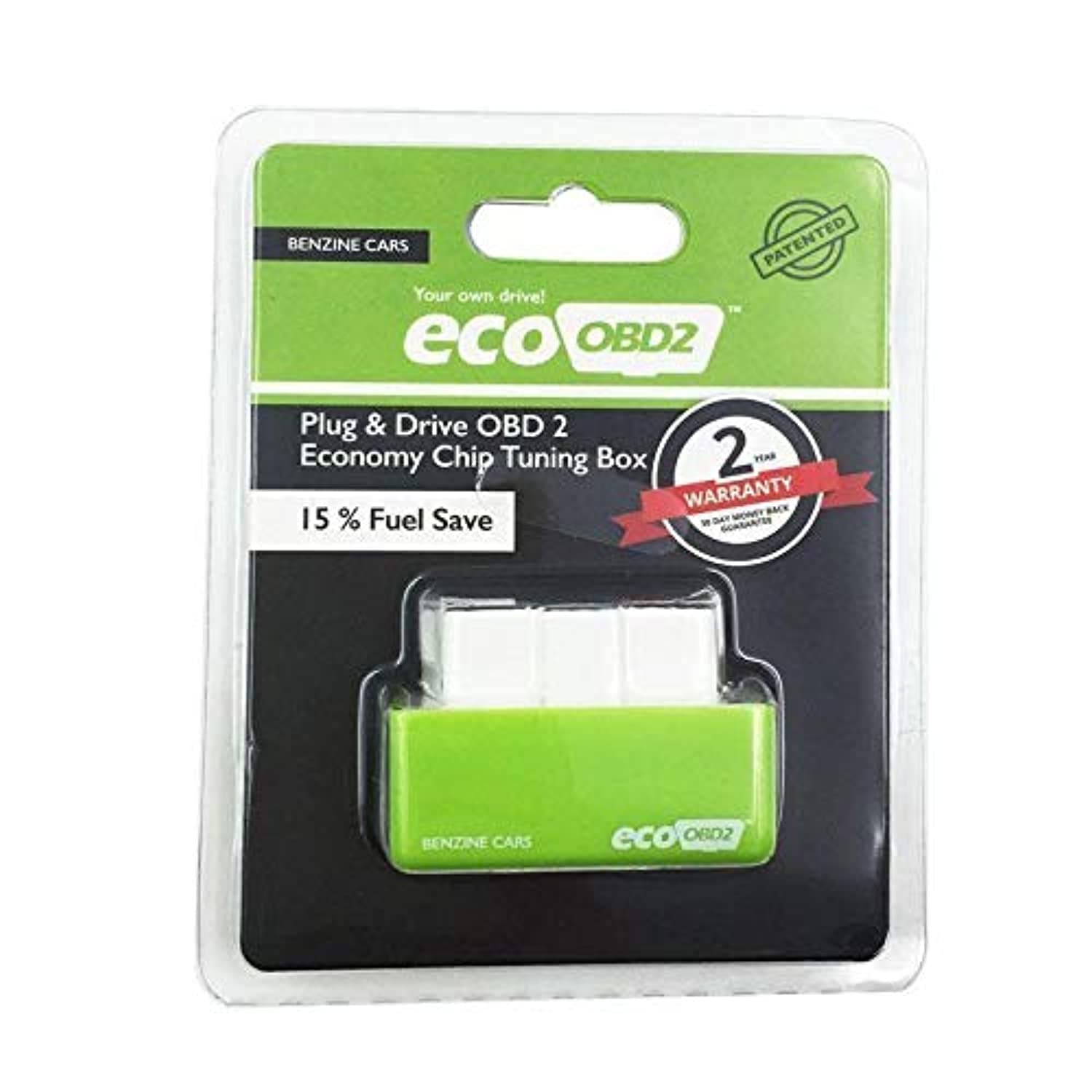 Eco OBD2 Chip Tuning Box for Benzine ECU Power - Green
