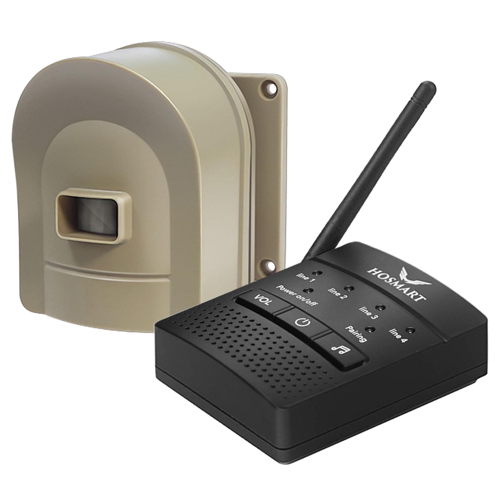 1/2 Mile Hosmart Driveway Alarm Wireless Sensor System & Driveway Sensor Alert System Weatherproof Security Outdoor Motion Sensor & Detector