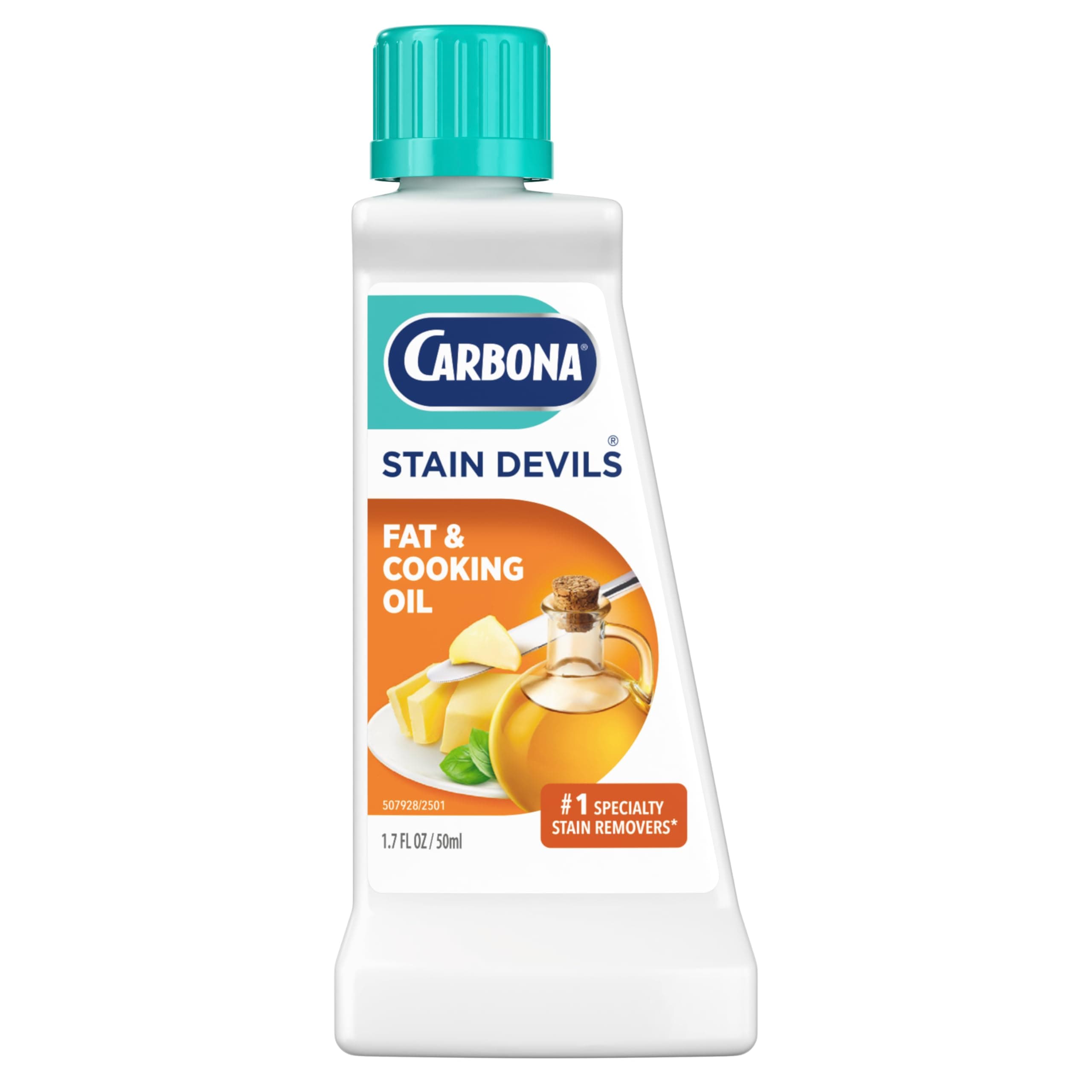 Stain Devils® #5 | Fat & Cooking Oil | Professional Strength Laundry Stain Remover | Multi-Fabric Cleaner | Safe Formula | 1.7 Fl Oz, 1 Pack
