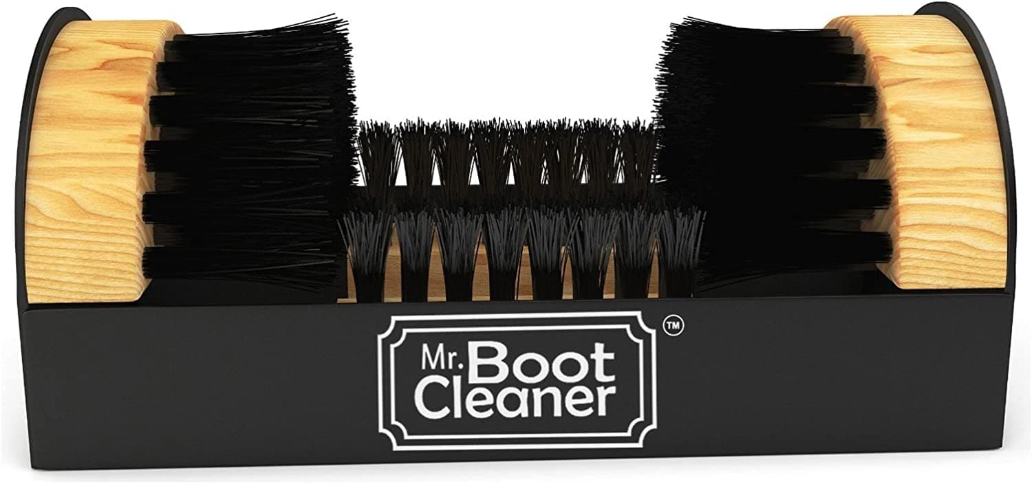 Mr Boot Cleaner Boot Brush Cleaner Floor Mount Scraper Commercial With Hardware Indoor/Outdoor by