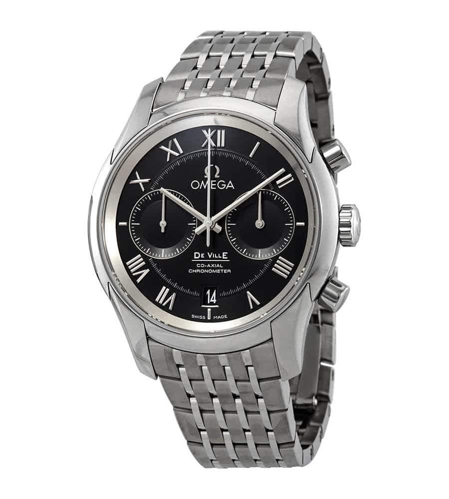 Omega De Ville Co-Axial Chronograph Automatic Chronometer Black Dial Men's Watch 431.10.42.51.01.001