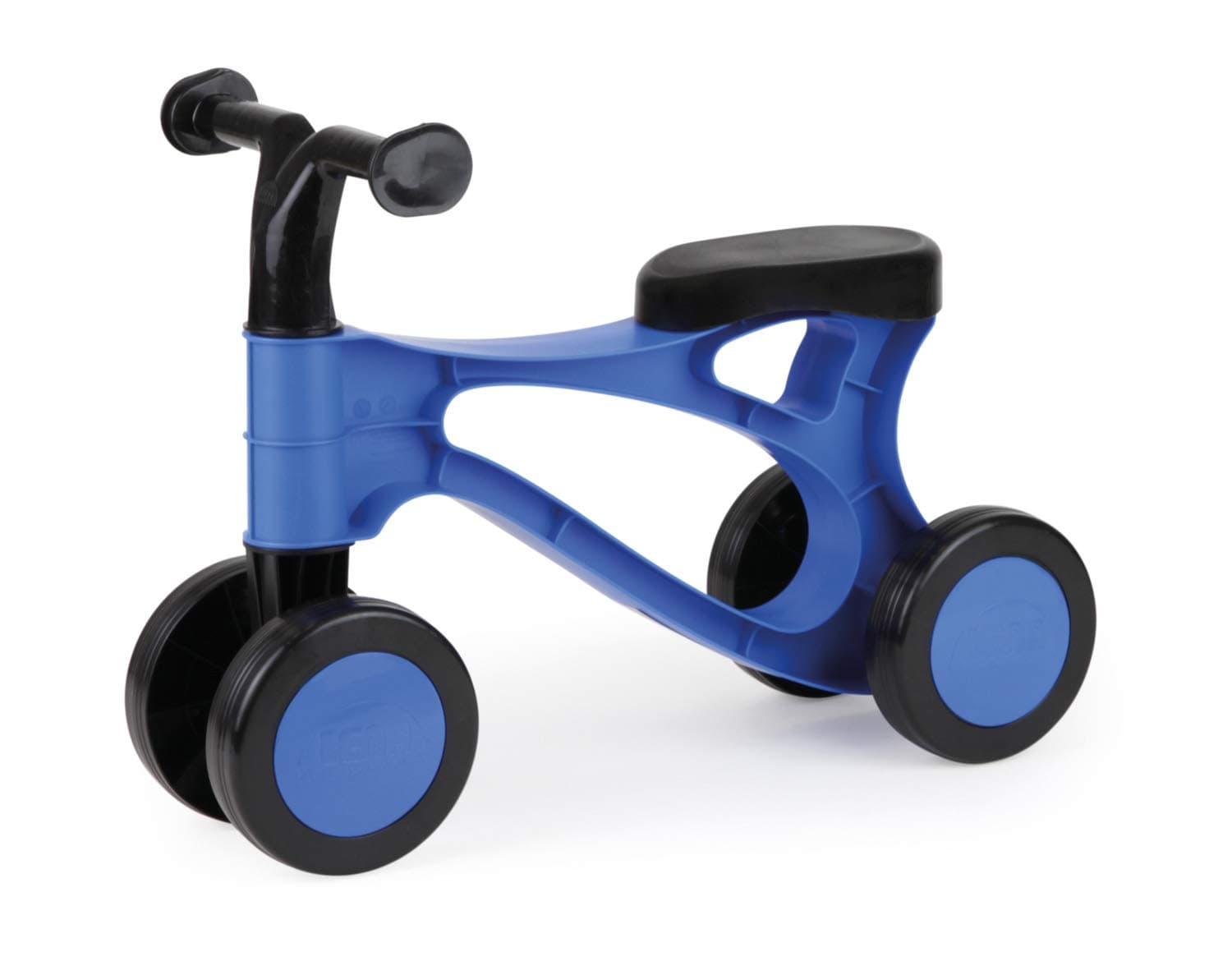 07168 - Learn-to-walk scooter "My First Scooter", blue and black, sit-on scooter with steel axles, baby scooter to train balance and walking, learn-to-walk aid for toddlers from 18 months