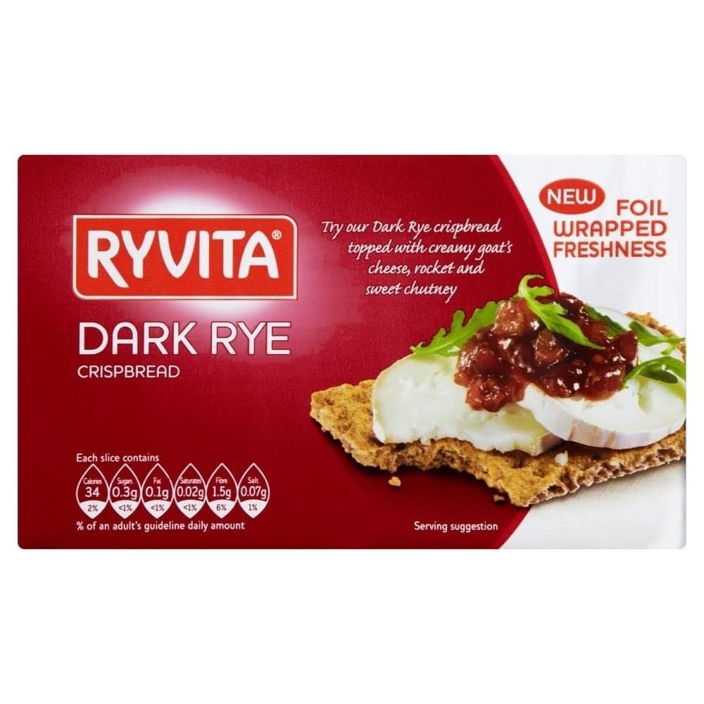 RyvitaDark Rye Crispbread (250g) - Pack of 6