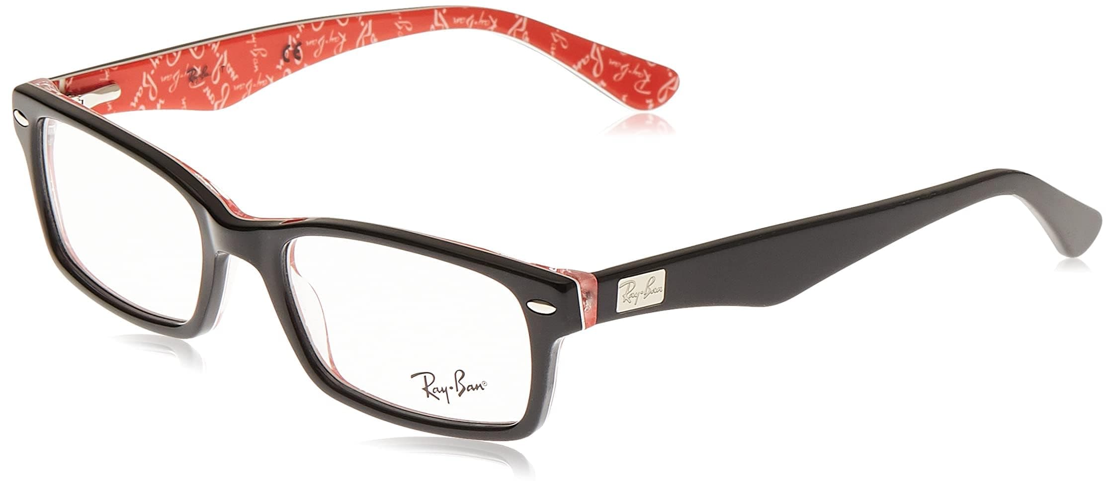 Ray-Ban Unisex Clear Lens Rectangle Frames - 0RX5206