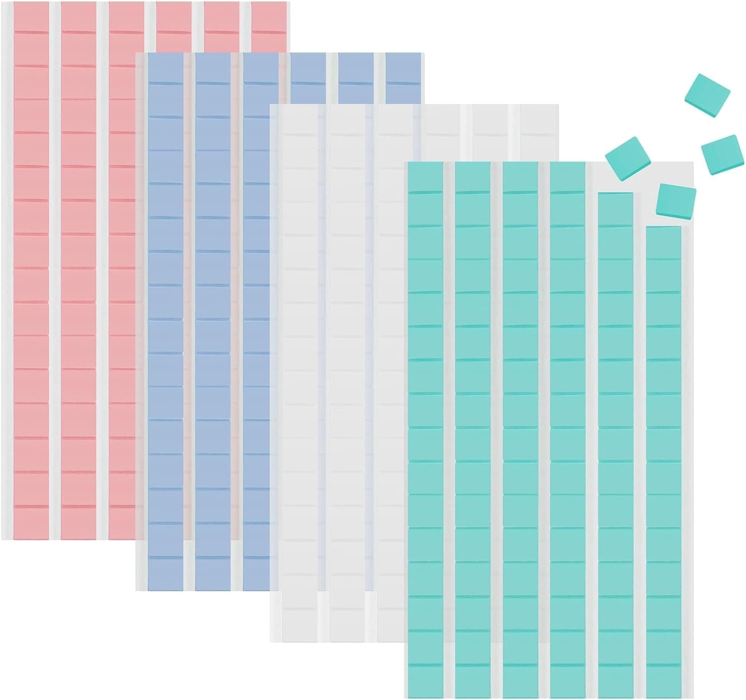 384Pcs Removable Adhesive Poster Putty,Non-Toxic Mounting Putty Reusable Wall Safe Tack Putty,Multipurpose Tacky For Hanging Pictures And Museum Art Photography Colorful