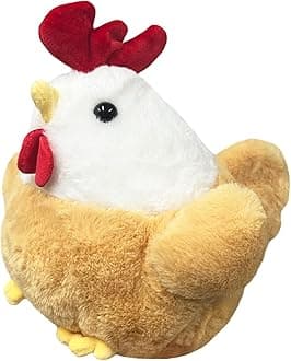 zhidiloveyou 9" Chicken Stuffed Animal Plush Cute Chicken Toy Decor Doll Gifts for Girls Boys