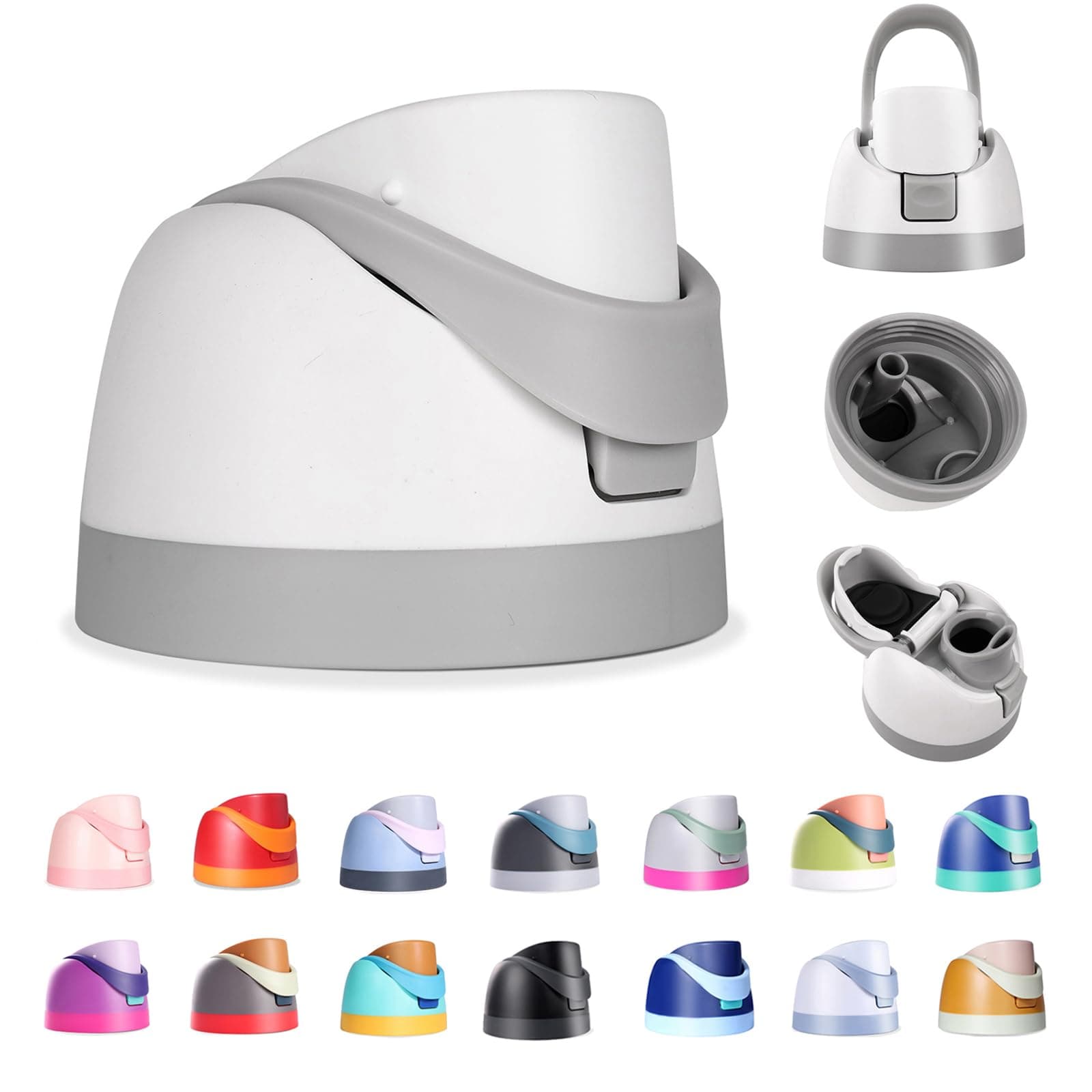 Renyqatt Replacement Lid for Owala Freesip, Compatible with Owala Cup 16oz 24oz 32oz 40oz, One Button Water Bottle Top Lid Replacement Accessory