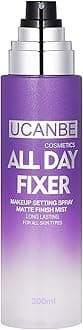 UCANBE Makeup Setting Spray - Matte Finishing Spray Long Lasting Face Mist, Oil Control Lightweight Hydrate Make Up Spray, 6.7 Fl Oz Large Size