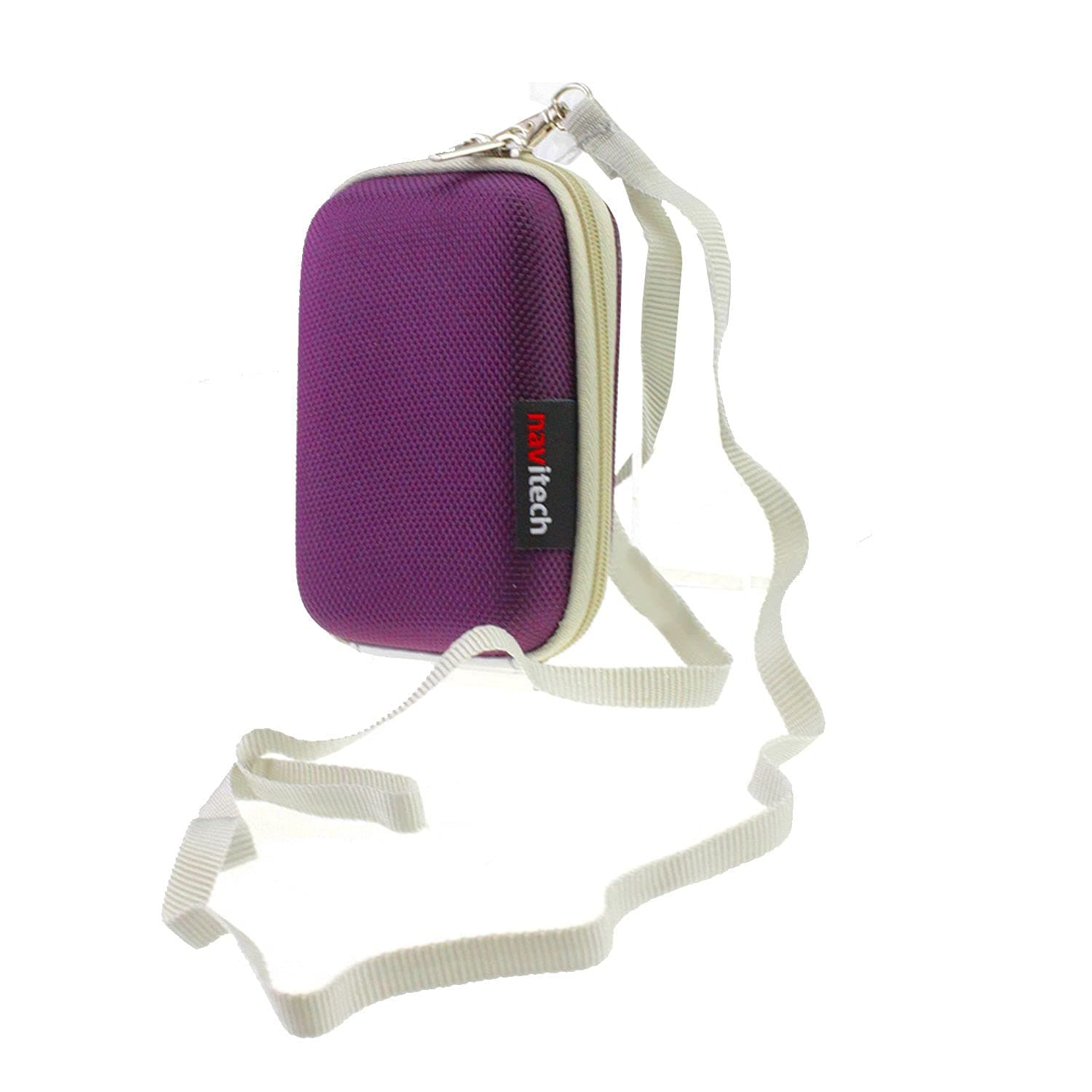 Navitech Purple Hard Carry Case Compatible With AlcoMate Premium AL7000 Breathalyzer