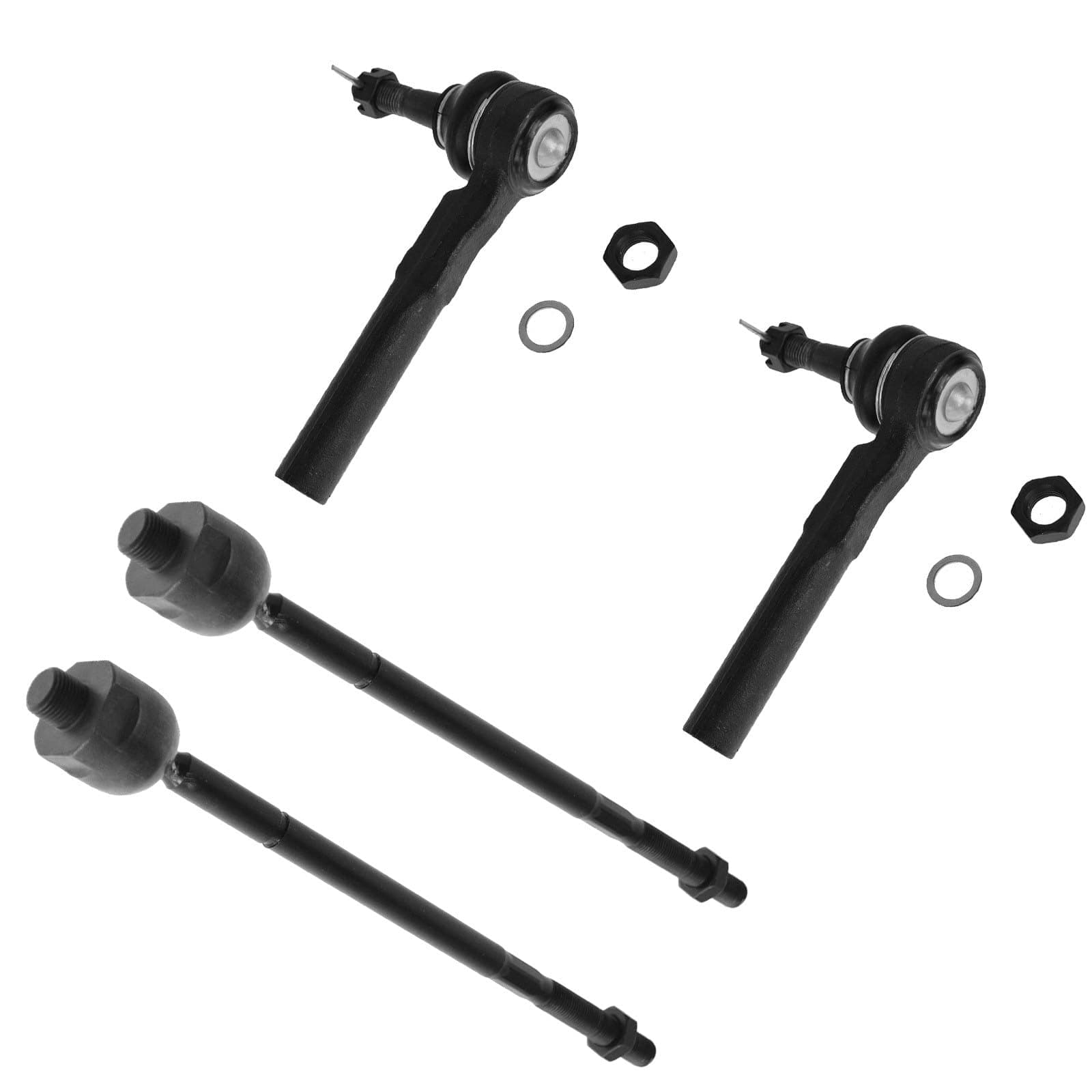 Tie Rod End Front Inside Inner Outside Outer Set Kit of 4 for Rendezvous Montana