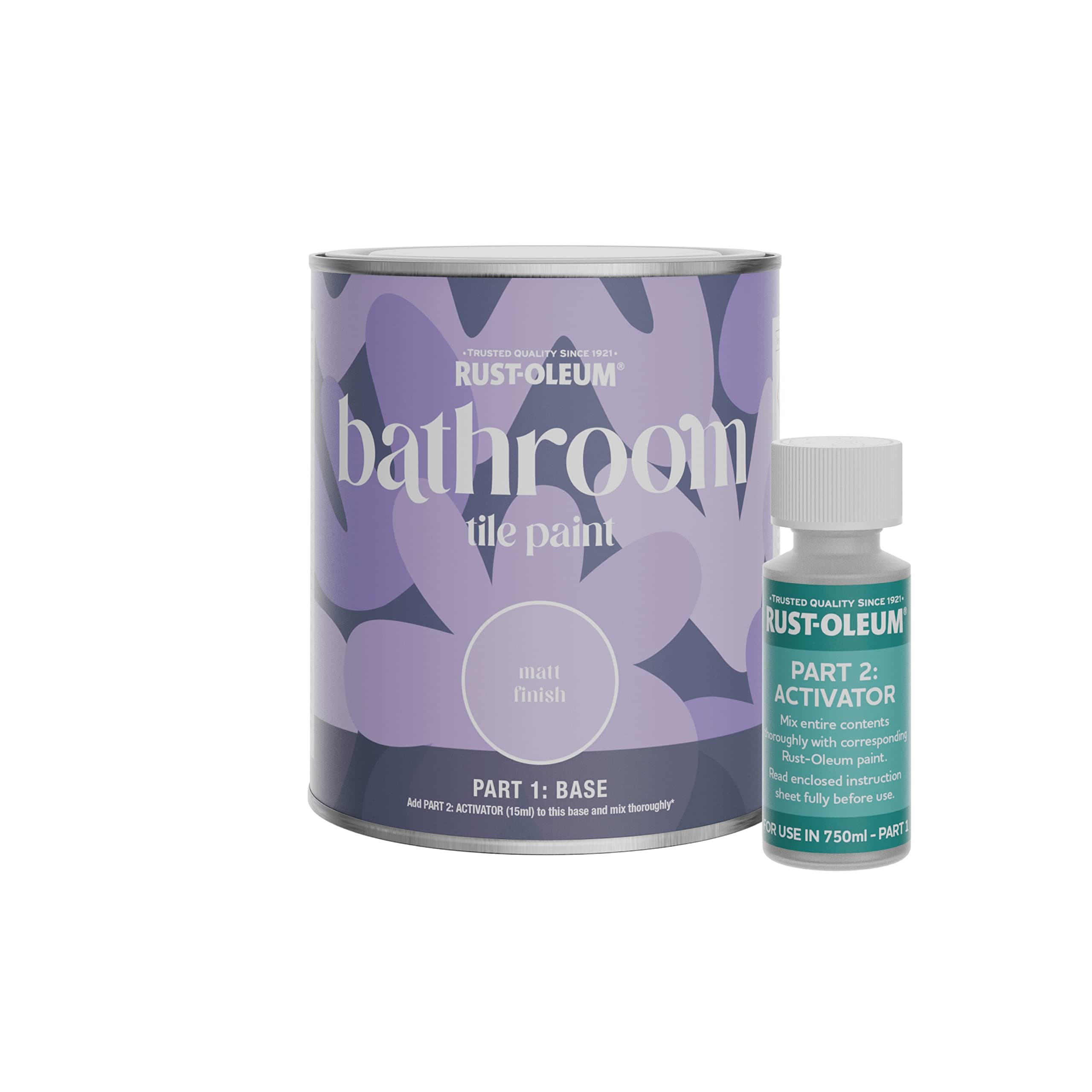 Rust-Oleum Blue Water-Resistant Bathroom Tile Paint in Matt Finish - Icecap 750ml