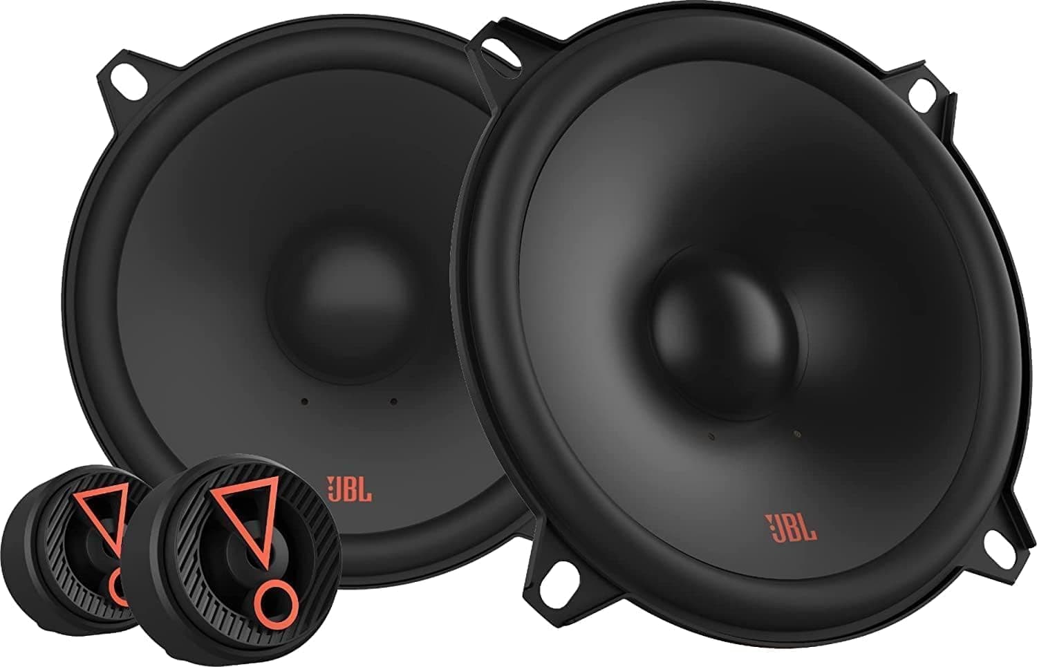 JBL Harman Kardon Stage3 507CF Car Speakers 135 Watt 2-Way Components Car Speaker Box Set 13 cm / 130 mm / 5 Inch Built-in Speaker without Grille and 3.25 cm Tweeter, Black