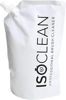 ISOCLEAN Makeup Brush Cleaner Refill Pouch - Liquid Makeup Cleaner Solution for Makeup Brushes and Makeup Tools - Cleans Bristles - No Rinse Formula dries in 60 Seconds - Vegan, Cruelty-free - 275ml